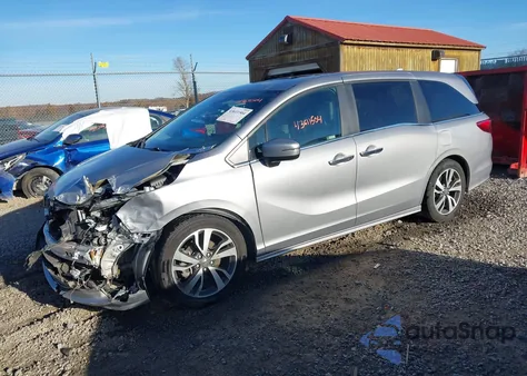 2022 Honda Odyssey Touring from USA, damaged, VIN 5FNRL6H88NB053680